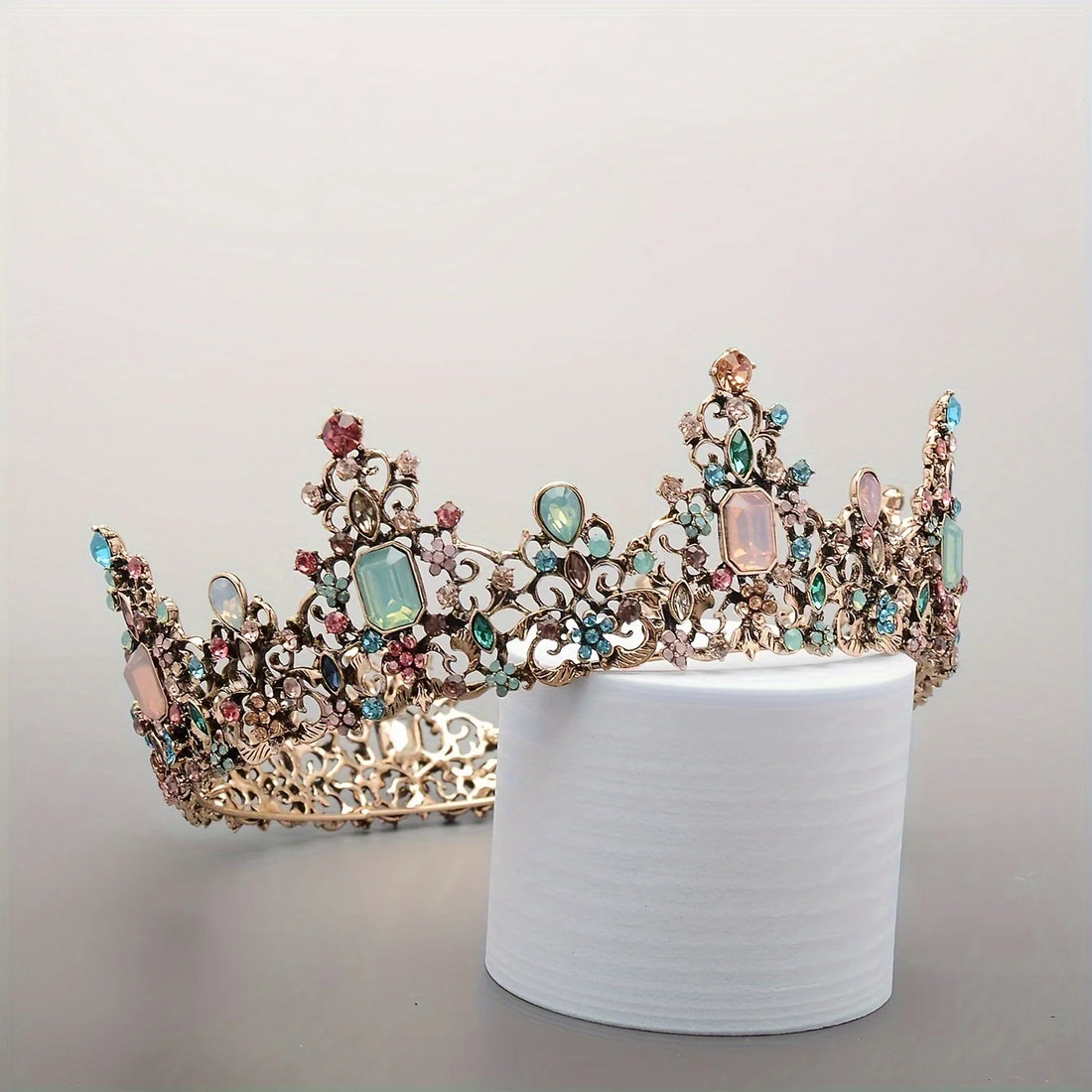Baroque Crystal Crown Tiara For Women Party Jewelry Crown Tiara