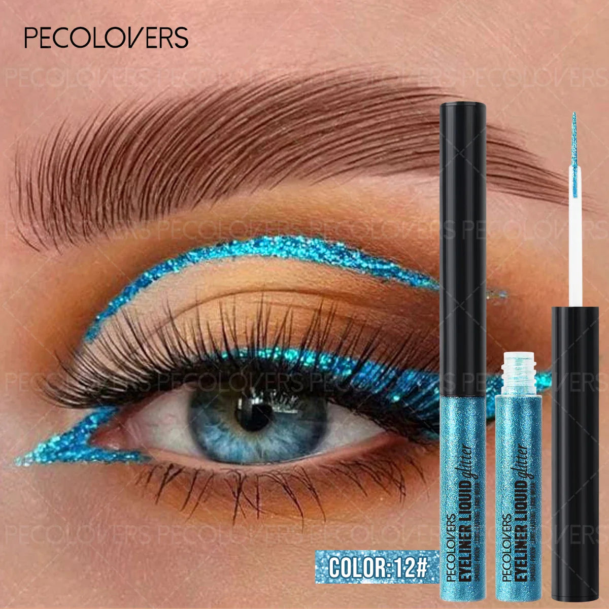 Glitter Eyeliner with Ultra-fine Tip Pearlescent Sparkle Eye Makeup