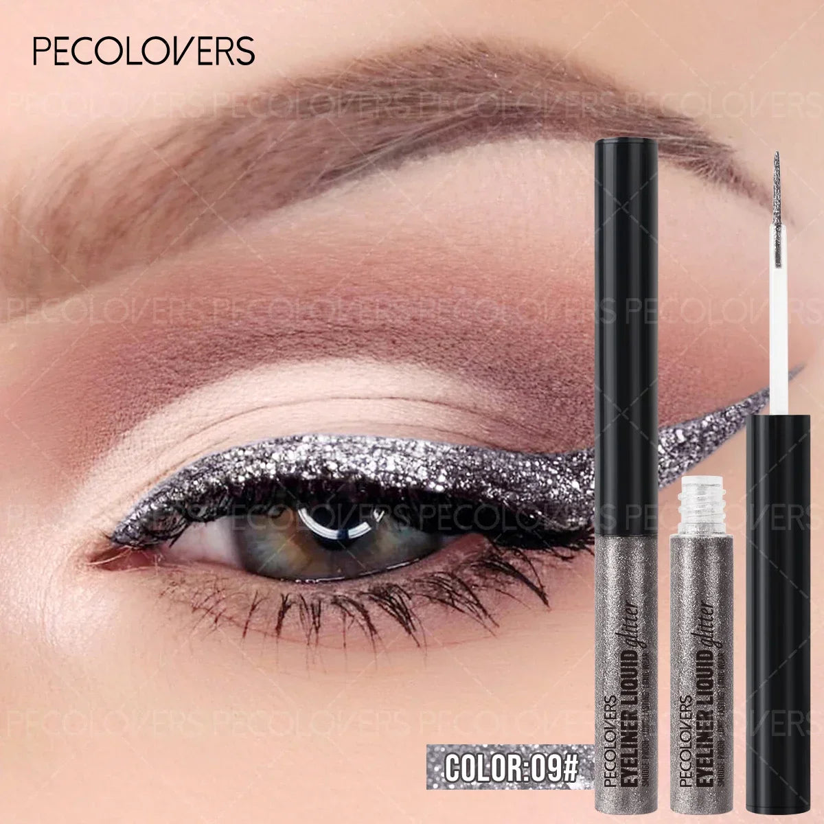 Glitter Eyeliner with Ultra-fine Tip Pearlescent Sparkle Eye Makeup