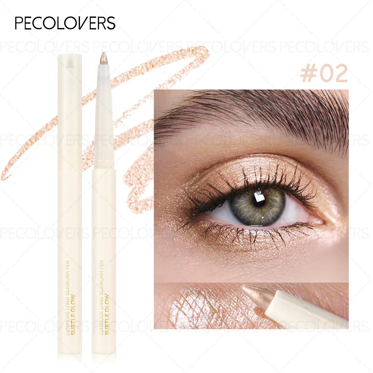 Pearlescent Waterproof Eye Shadow Pen Lying Silkworm Eyeshadow Pencil