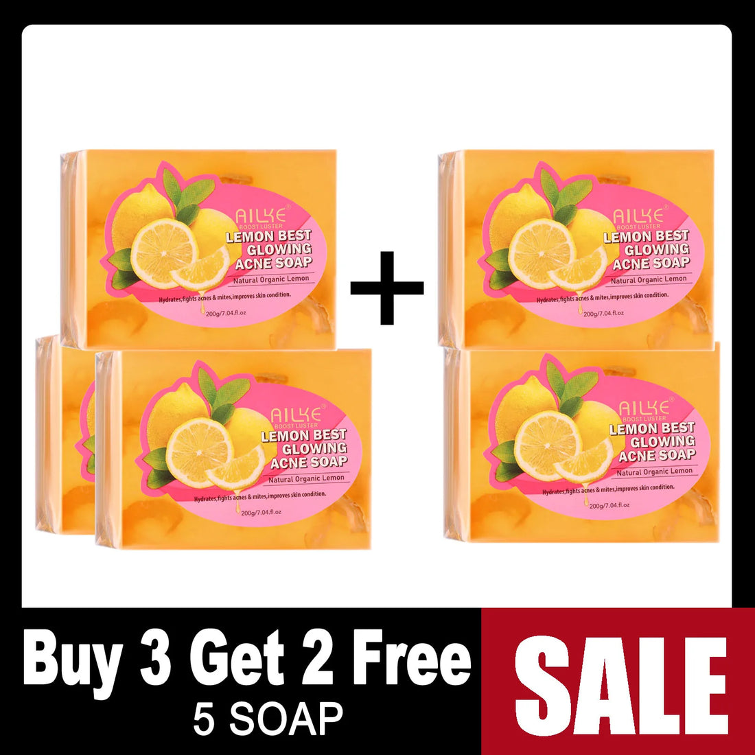 AILKE Natural Skin Brightening Set, Clean Darkness Improve and Dry Skin
