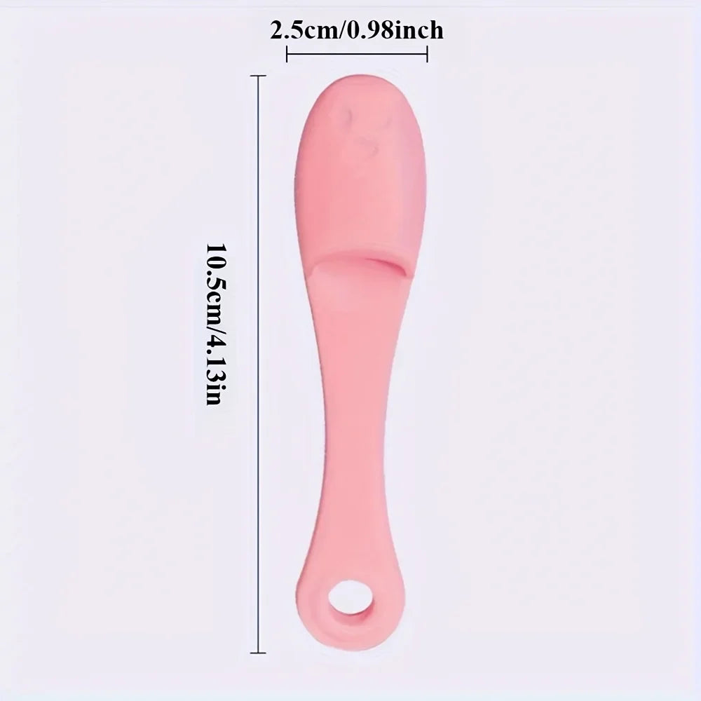 Silicone Nose & Blackhead Cleaning Brush - Soft Bristle Facial Cleansing Brush