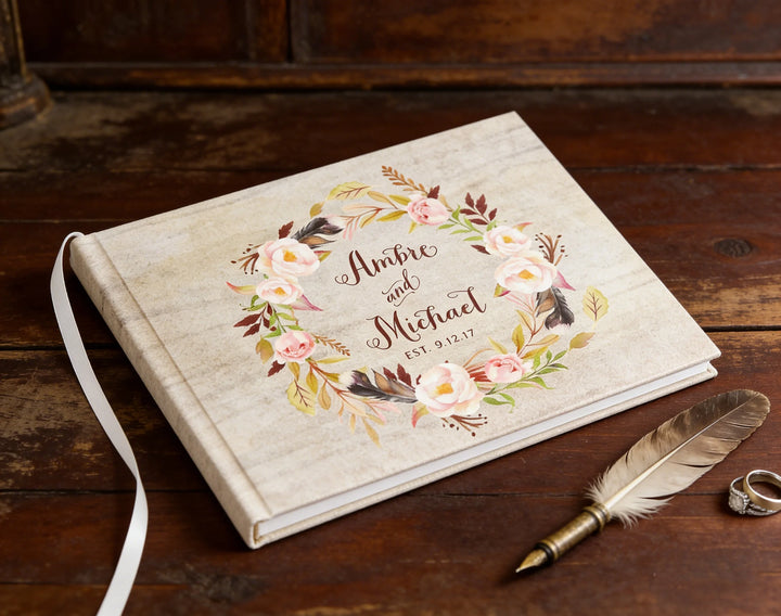 Wedding Guest Book And So The Adventure Begins Custom Sign