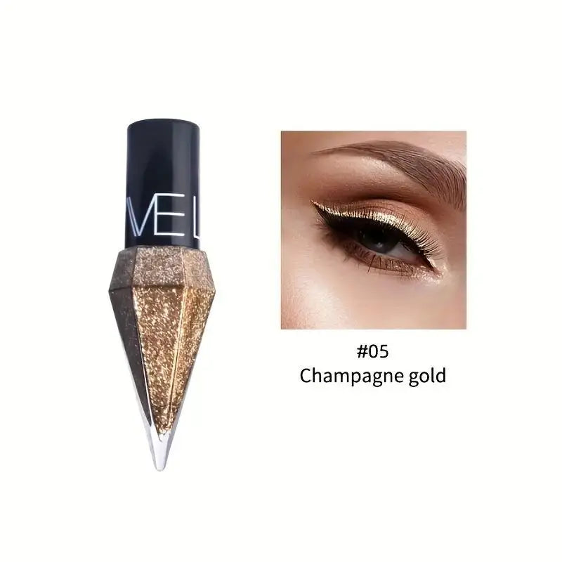 Multicolor Long-Lasting Waterproof Liquid Eyeshadow and Highlighter Easy