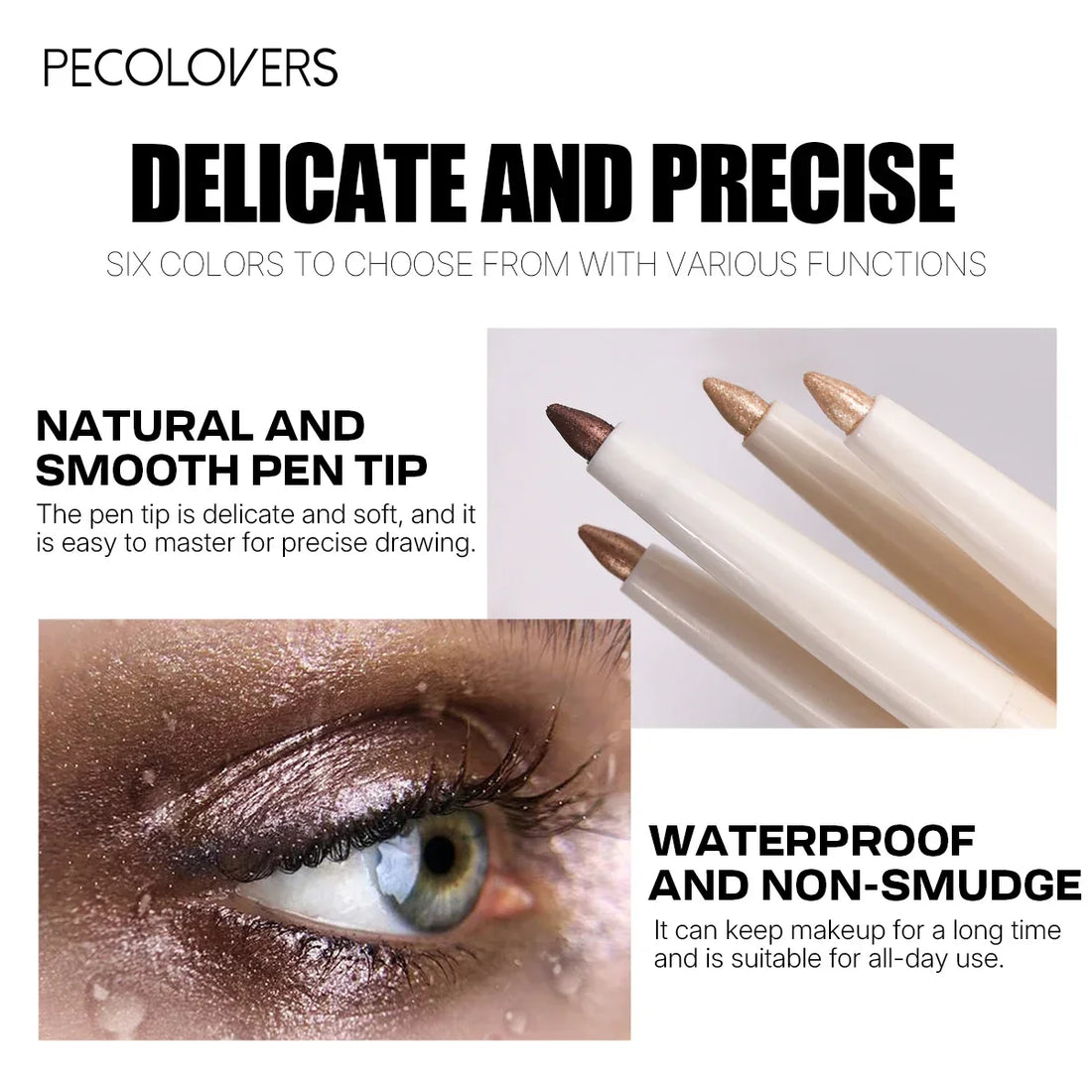 Pearlescent Waterproof Eye Shadow Pen Lying Silkworm Eyeshadow Pencil