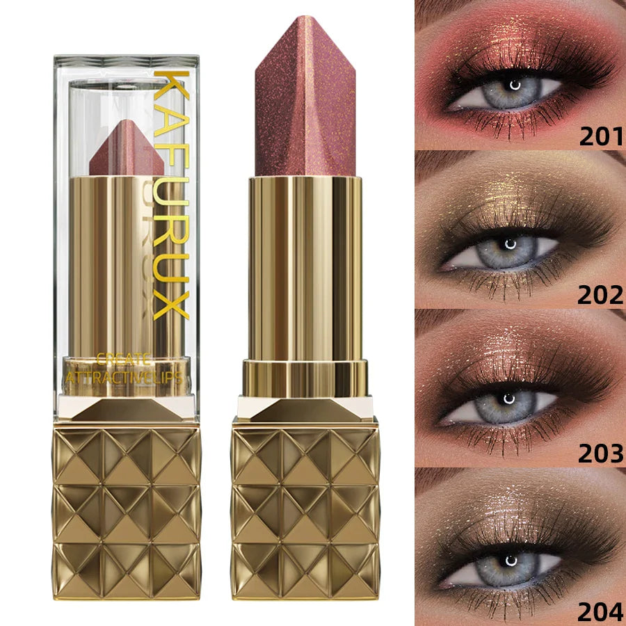 Color Pearlescent Brown Eyeshadow 2 in 1 Pencil Stick Shimmer Eye Shadow