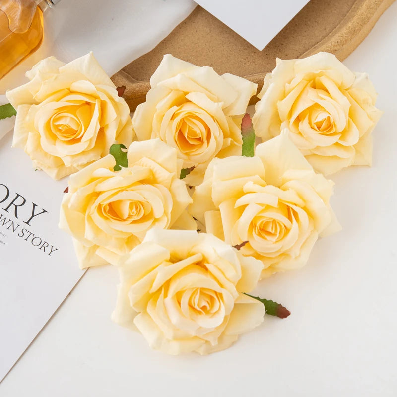 Wholesale Artificial Flowers for Scrapbook Christmas Home Decor Wedding Garden