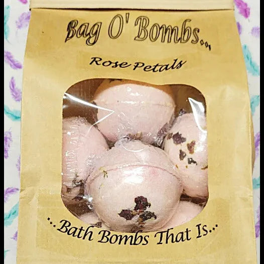 Bath BallNew handmade rose petals with pet safe bath soak for relaxation
