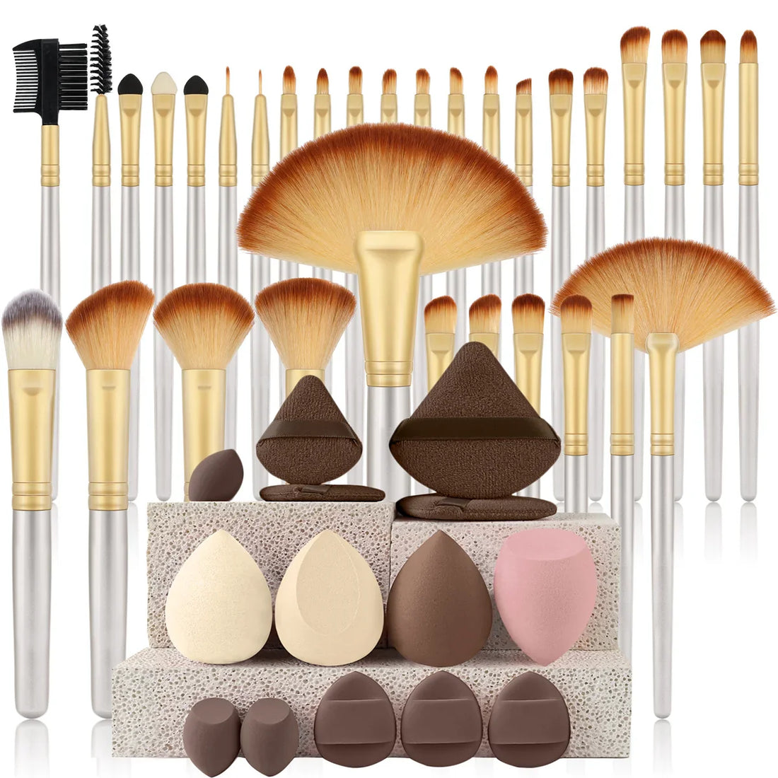 Makeup Brush Set Cosmetic Tools for Powder Eye Shadow Foundation Blush