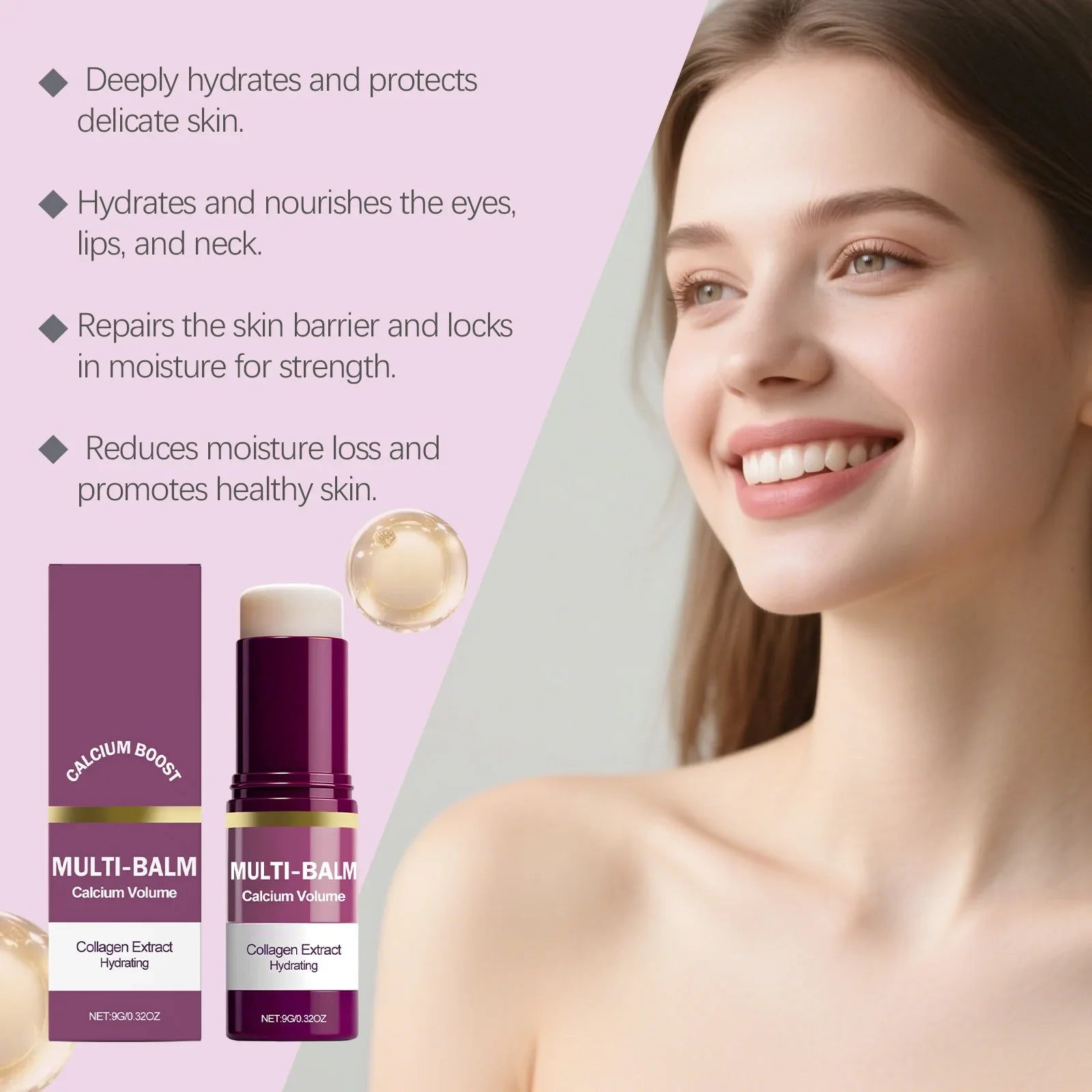 Anti-Aging Calcium Multi Balm Hydrating Firming Volume Soothing Brighten Skin