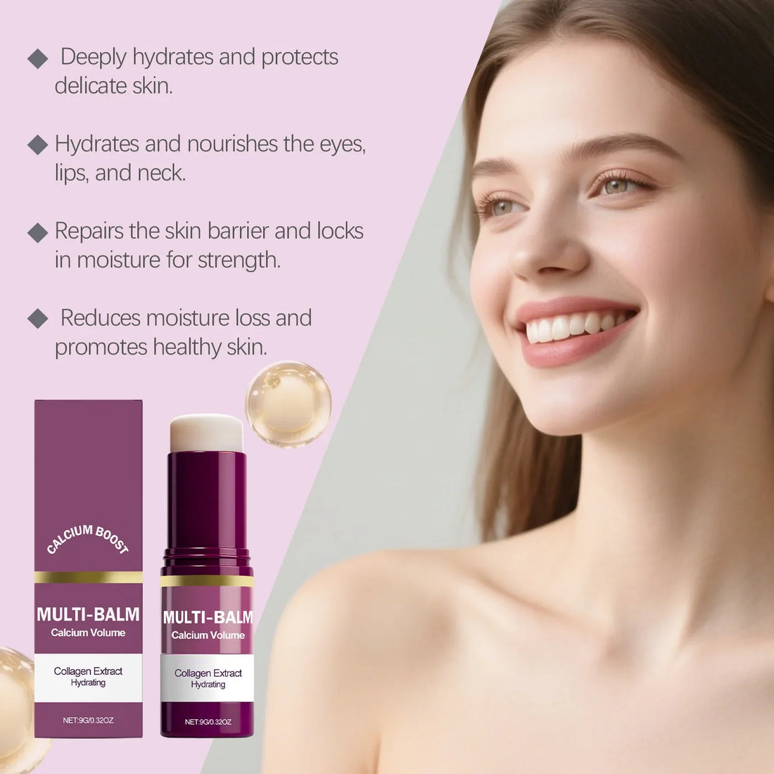 Anti-Aging Calcium Multi Balm Hydrating Firming Volume Soothing Brighten Skin