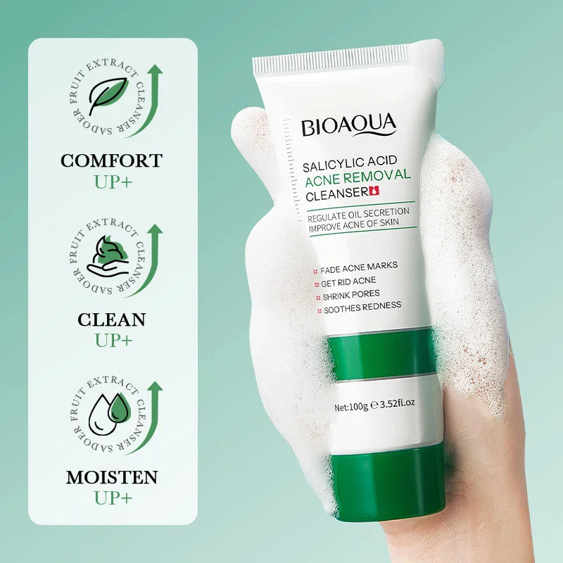BIOAOUA Salicylic Acid Facial Cleanser Repairing Moisturizing Oil Control
