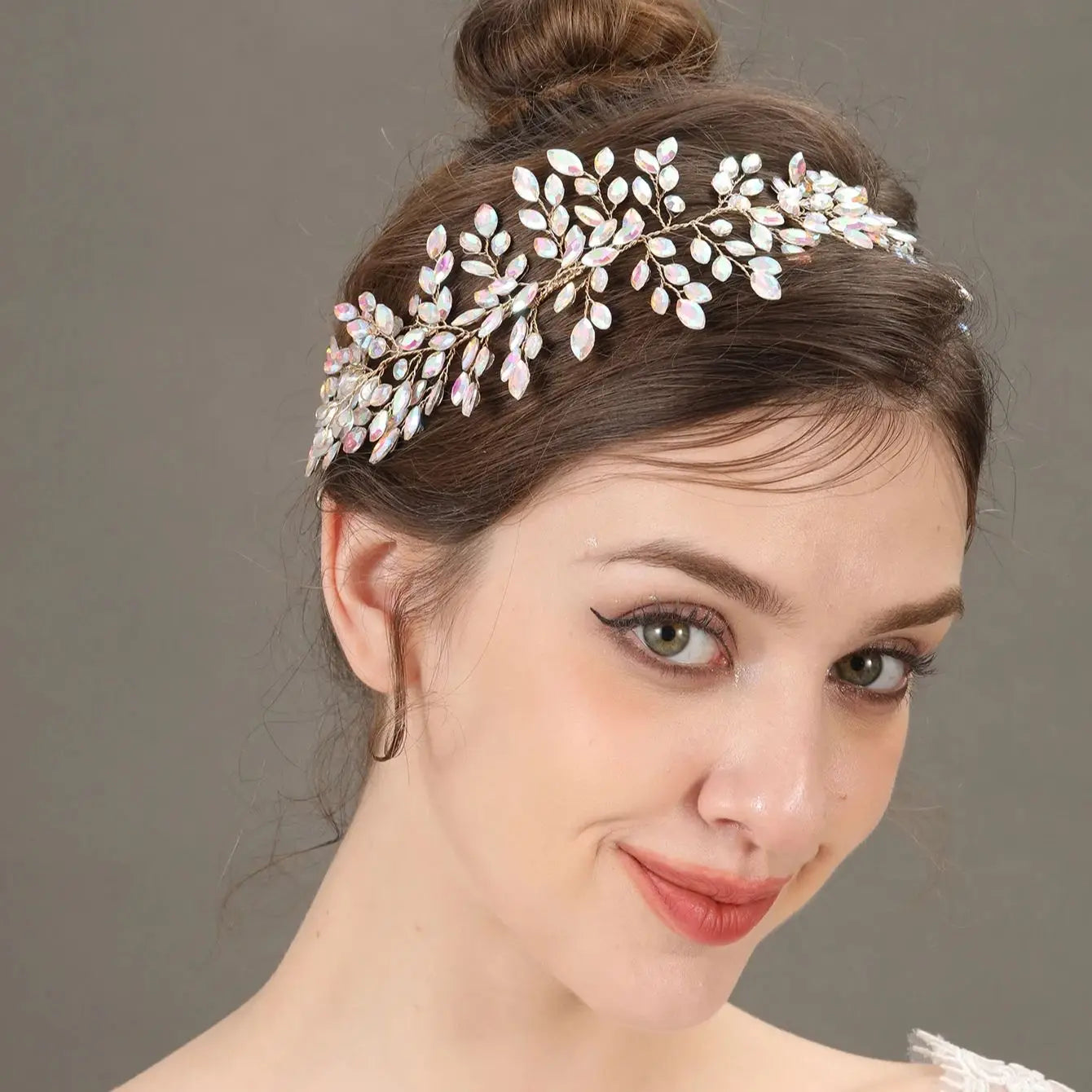 Luxury European design vine accessories crystal headwear queen crown