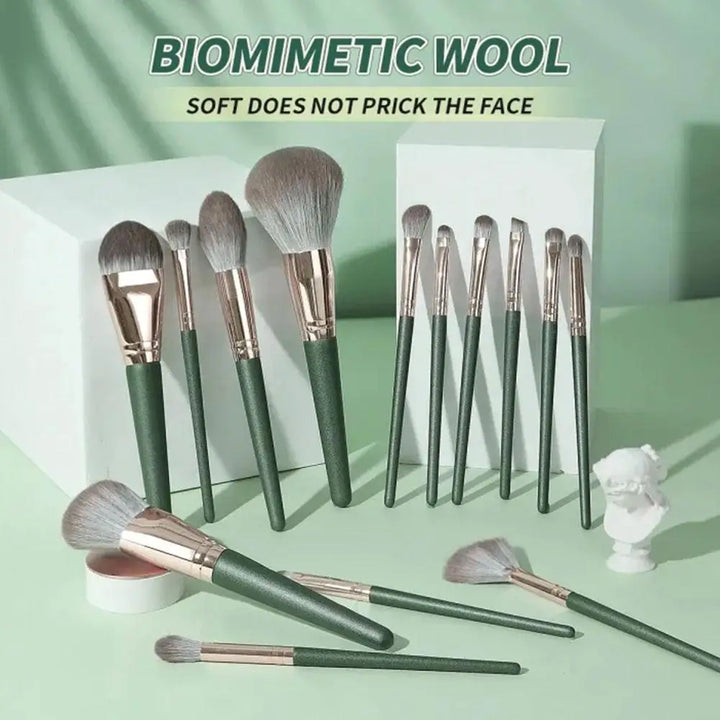 Fluffy Makeup Brushes Set Eye Shadow Foundation Women Cosmetic Powder