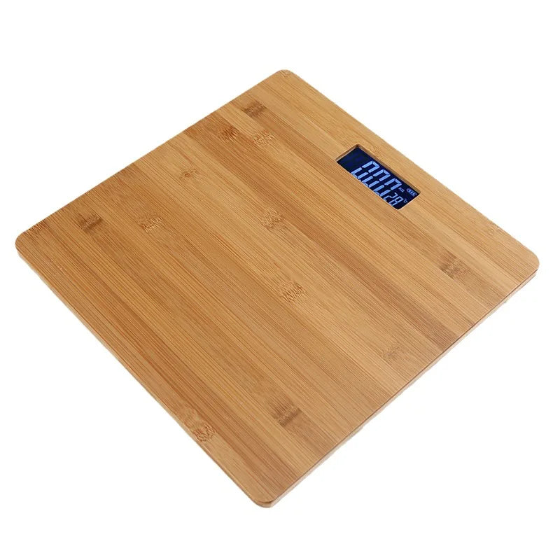 Wood Bathroom Scale Smart Body Fat Scale with 60 Inch Soft Measuring Tape