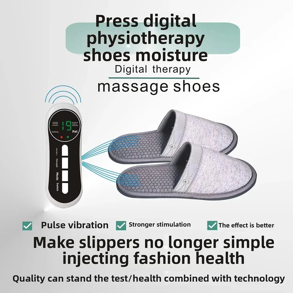 EMS Foot Massager Slippers Electric Feet Massage Shoes Foot Massager