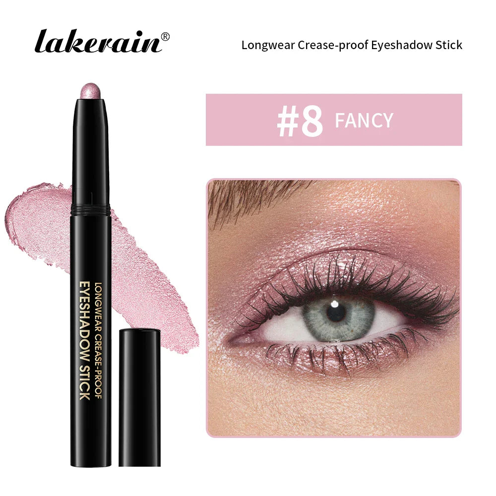 12 Colors Eyeshadow Pencil Stick Shimmer And Matte Waterproof Glitter