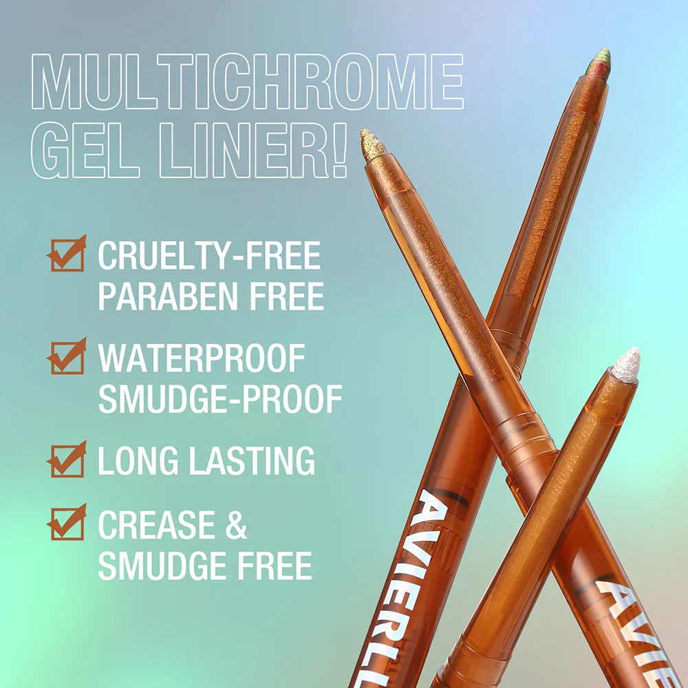 Eyeliner Gel Pencil 1pc Metallic Color Gradient Eyeliner Chameleon Glitter