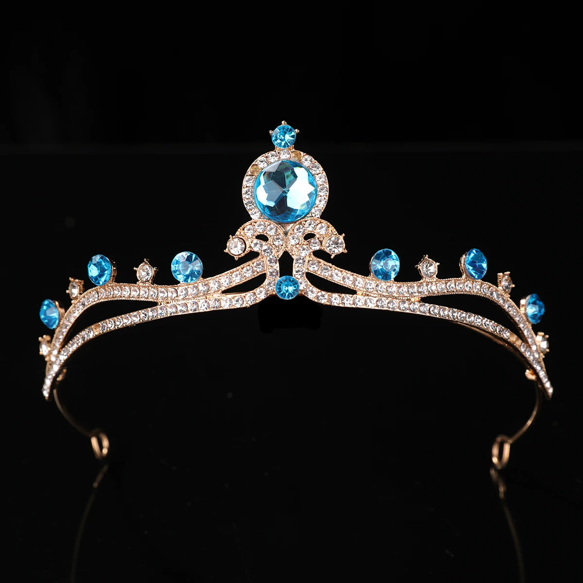 1Pcs Bridal Tiara Rhinestone Alloy Crown Bride Princess Crown Wedding Dress