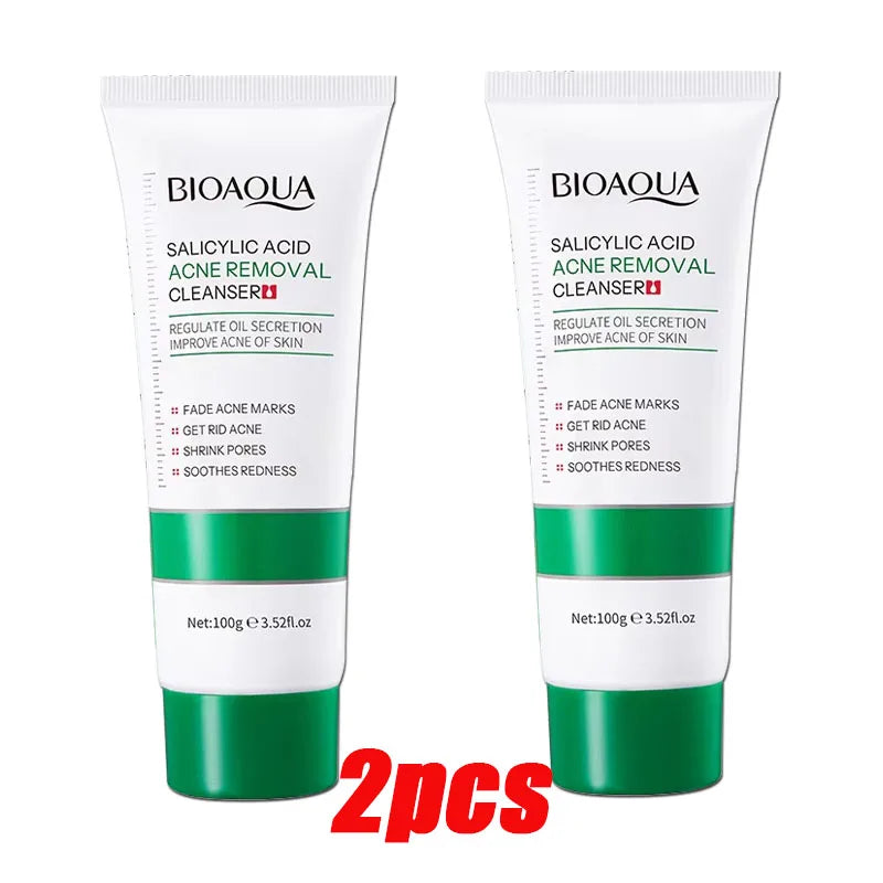 BIOAOUA Salicylic Acid Facial Cleanser Repairing Moisturizing Oil Control