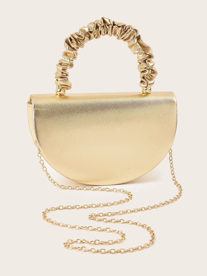 Beautiful and shiny pleated clutches and evening bags, bridal wedding