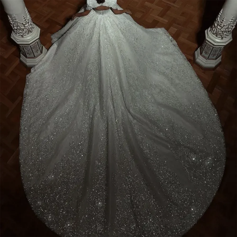 Wedding Dresses Two Pieces Ball Gown Dress Vintage Crystals Bridal Gown