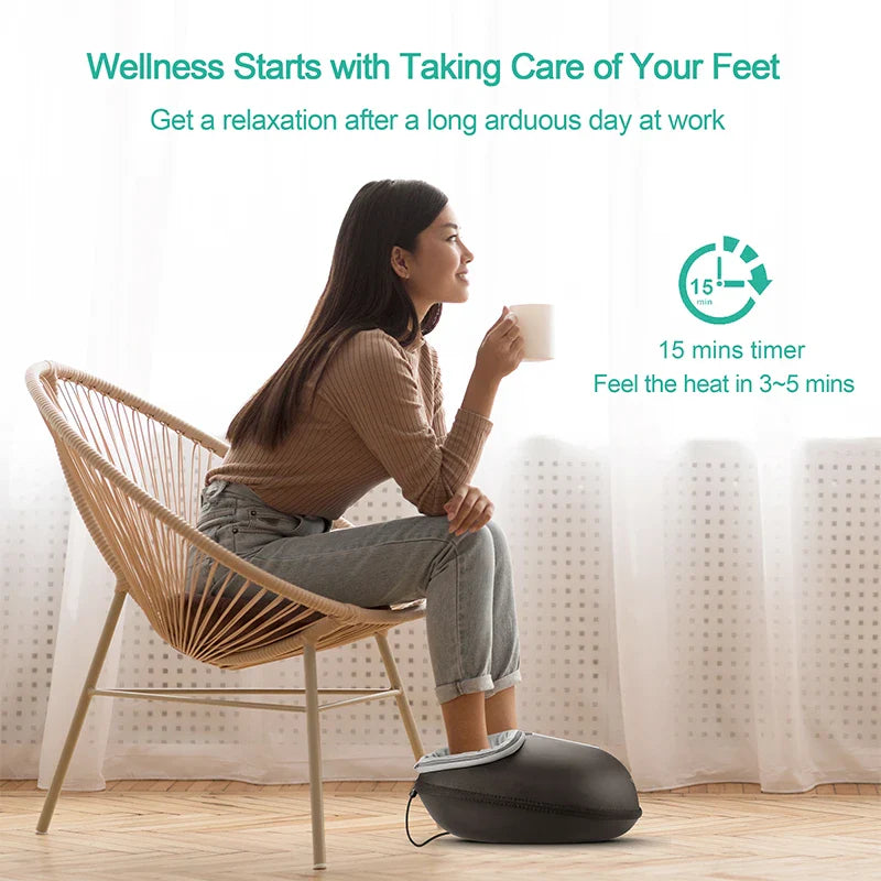 Medcursor Shiatsu Foot Massager Machine with Heat Roller Muscle
