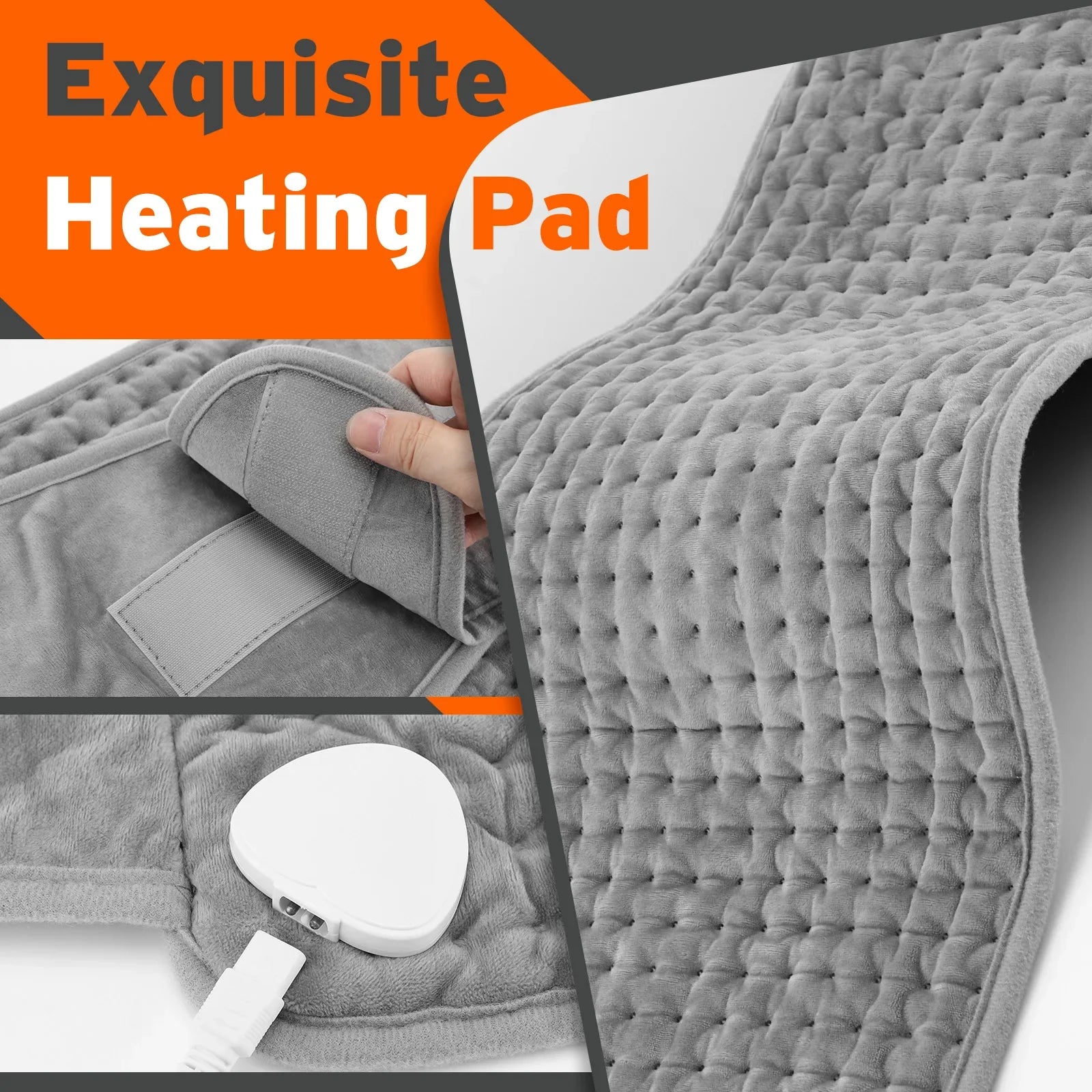 Electric Heating Pad Back Support Belt with Temperature Control Blanket