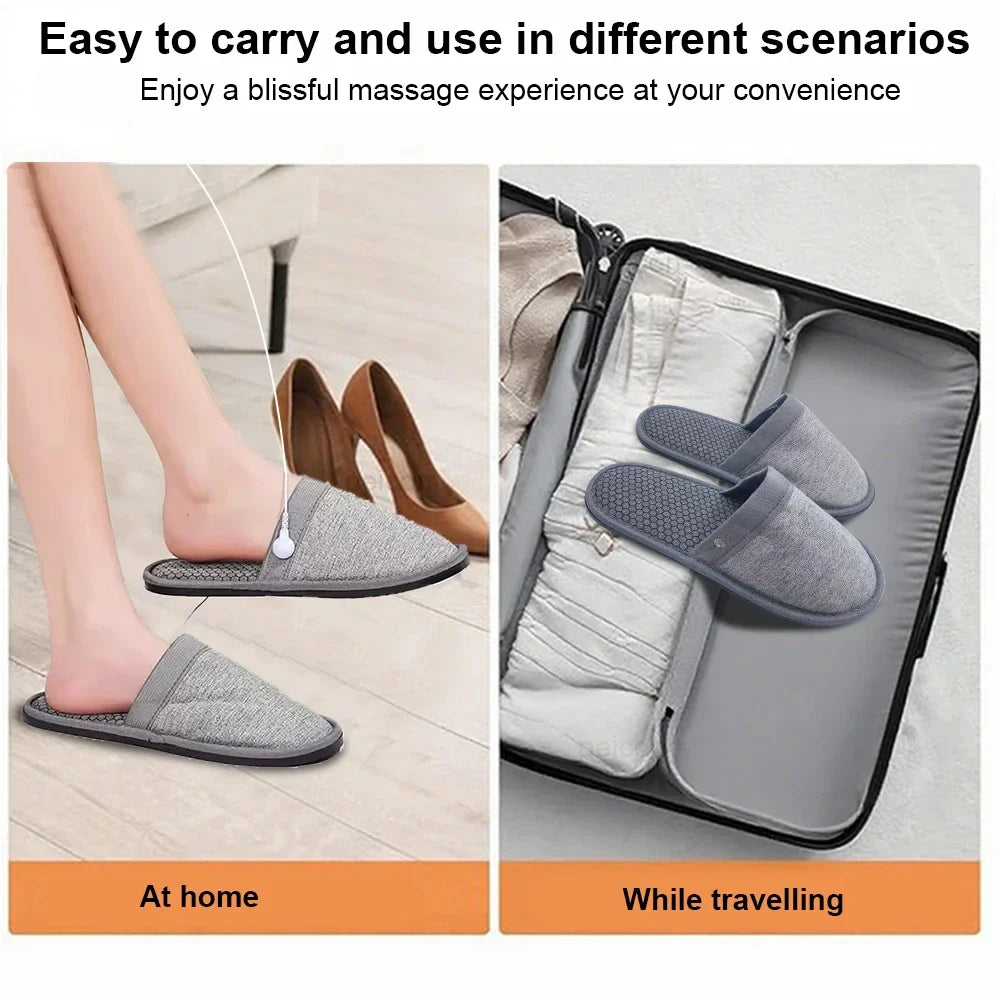 EMS Foot Massager Slippers Electric Feet Massage Shoes Foot Massager