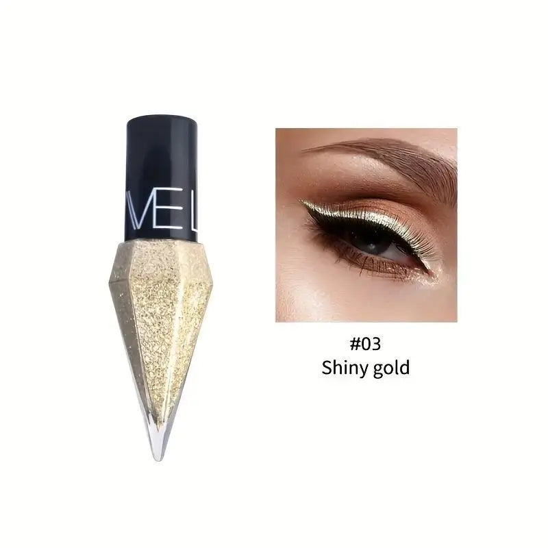 Multicolor Long-Lasting Waterproof Liquid Eyeshadow and Highlighter Easy