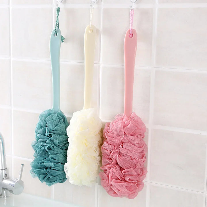 Long-handled back brush, body scrub bath brush, hanging body brush