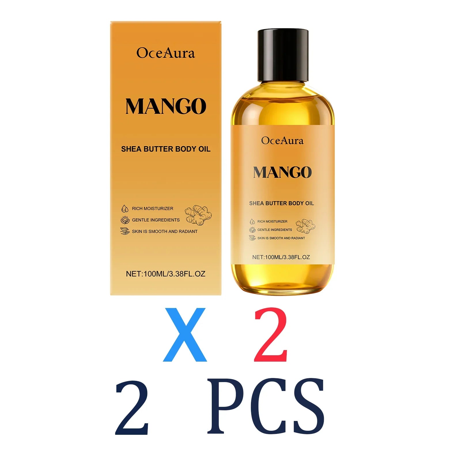Luxury Mango & Shea Body Oil for Dry Skin Deep Nourishing Moisturize