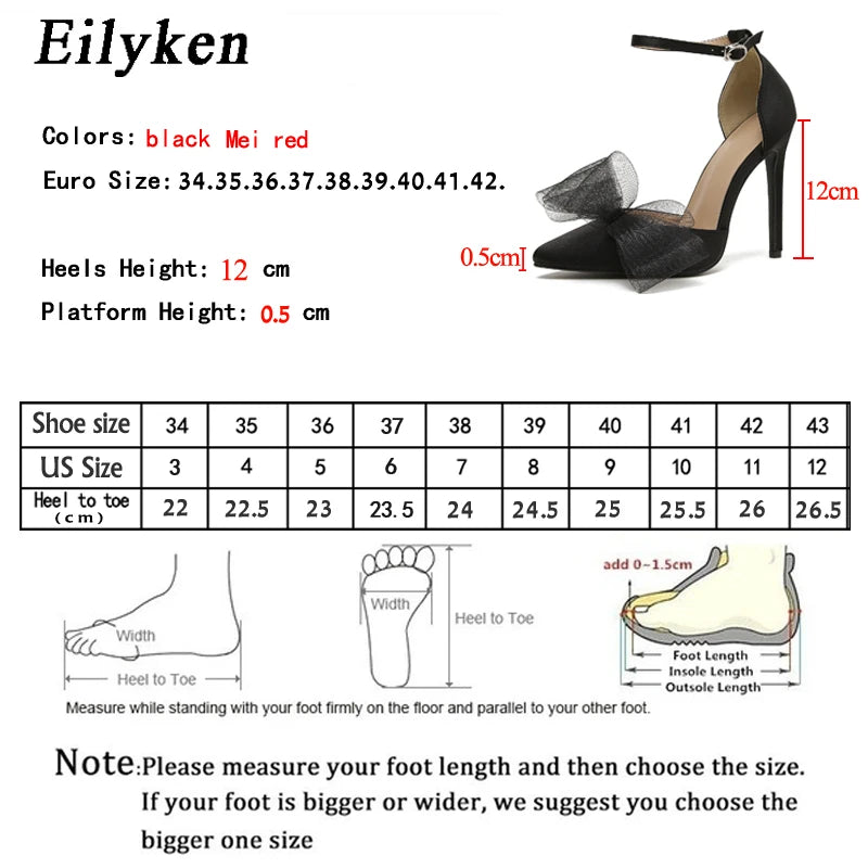 Fashion Silk Bowknot Satin Women Pumps Summer Pointed Toe High heels
