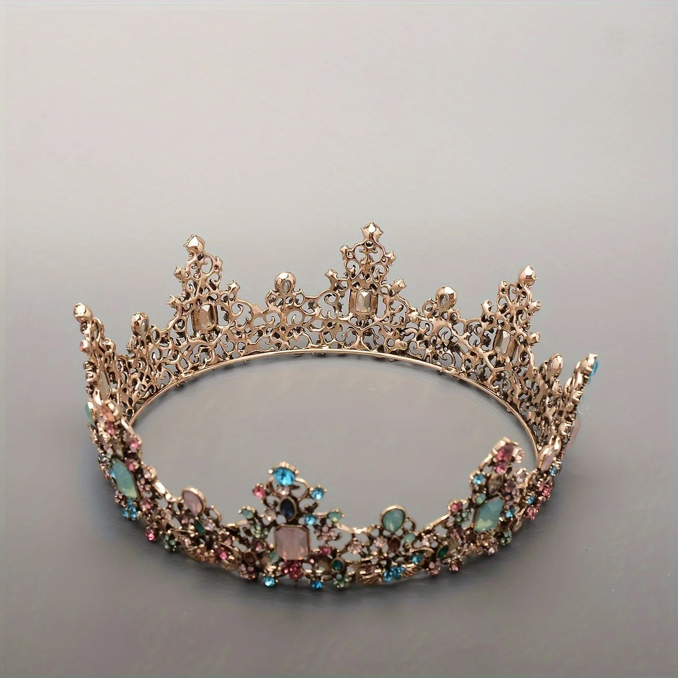Baroque Crystal Crown Tiara For Women Party Jewelry Crown Tiara