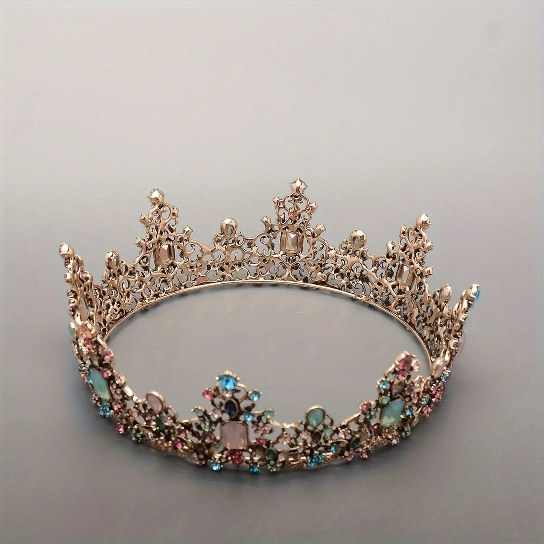 Baroque Crystal Crown Tiara For Women Party Jewelry Crown Tiara