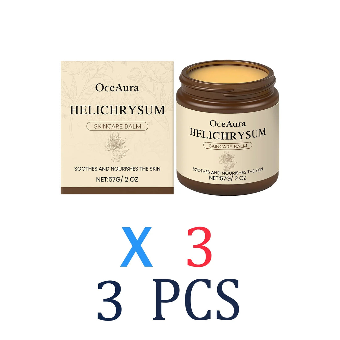 Helichrysum Soothing Skin Balm for Sensitive Dry Skin Moisturizing