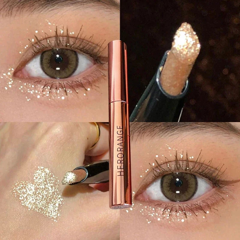 Glittering Stick Diamond Eyeshadow Pen Long Lasting Shiny Diamond Pink