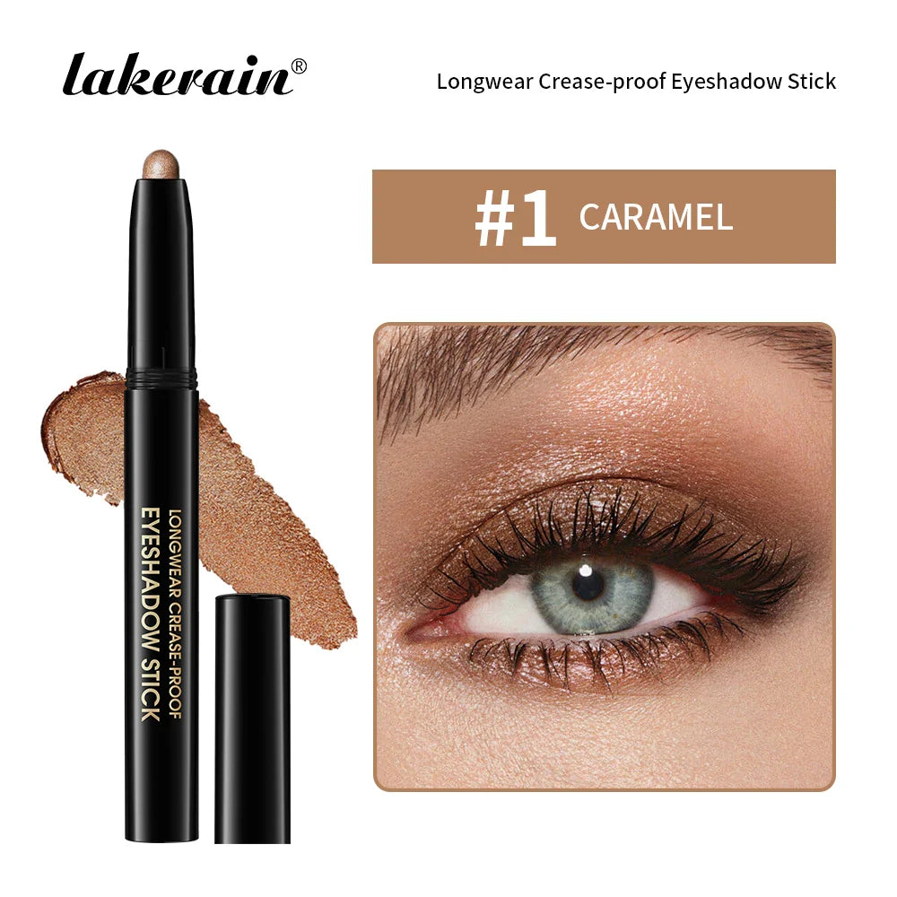 12 Colors Eyeshadow Pencil Stick Shimmer And Matte Waterproof Glitter