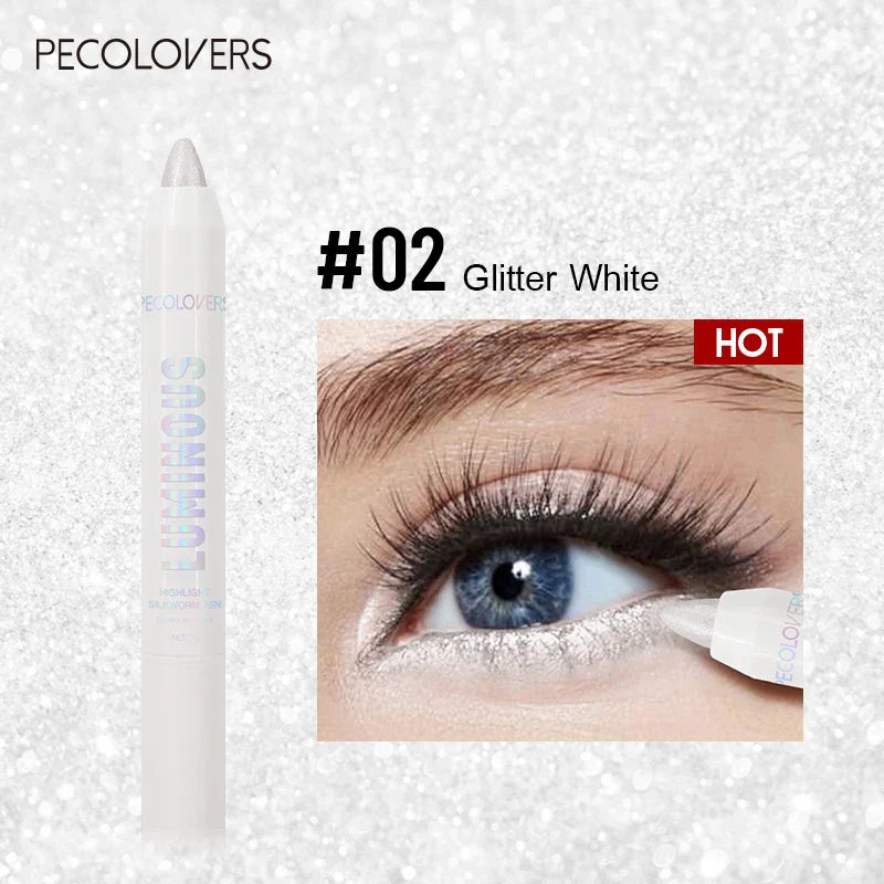 Brightening Lying Silkworm Highlighter Pen Long lasting Waterproof Smooth