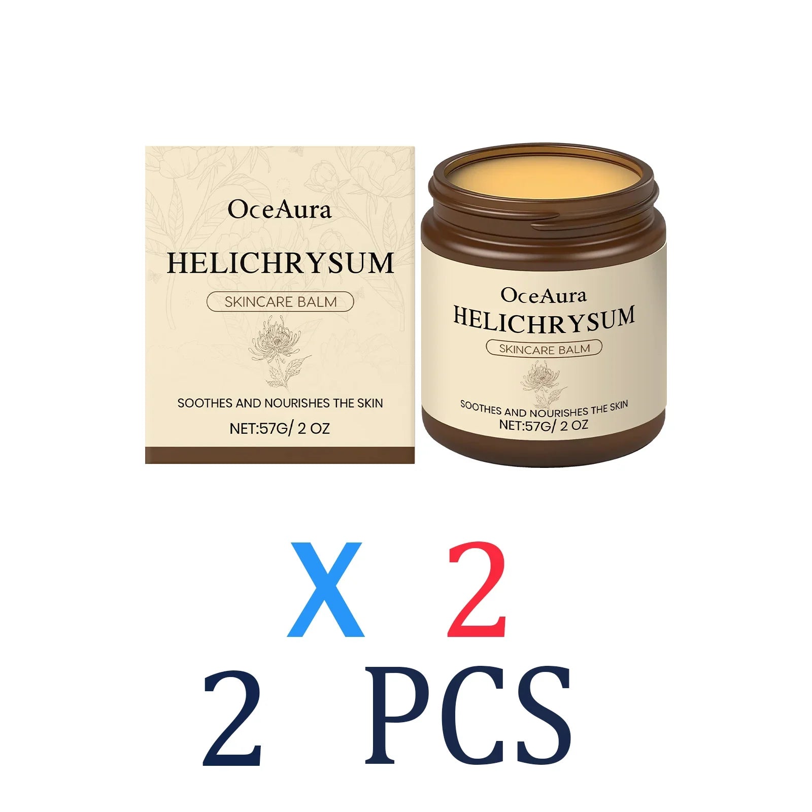 Helichrysum Soothing Skin Balm for Sensitive Dry Skin Moisturizing