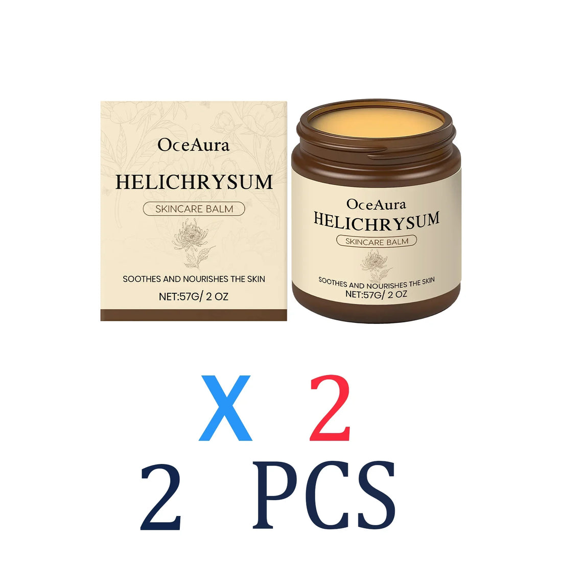 Helichrysum Soothing Skin Balm for Sensitive Dry Skin Moisturizing