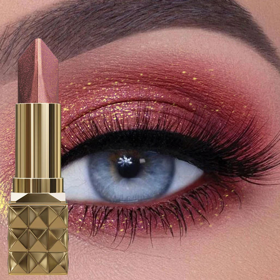 Color Pearlescent Brown Eyeshadow 2 in 1 Pencil Stick Shimmer Eye Shadow