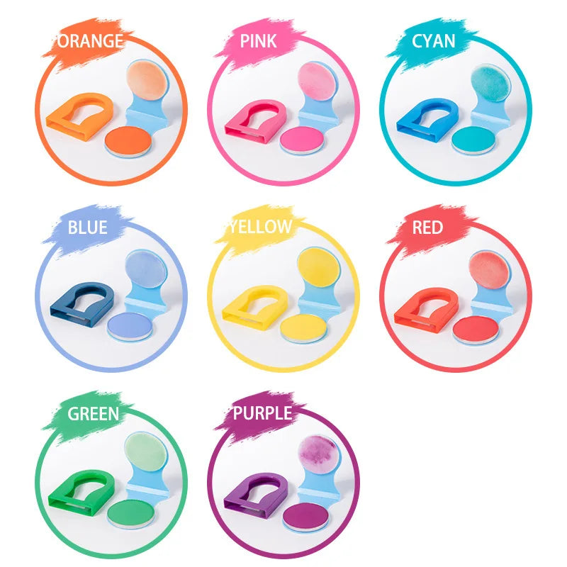 8 Colors Temporary Hair Chalk Powder Hair Dye Pressed Powder Men Women