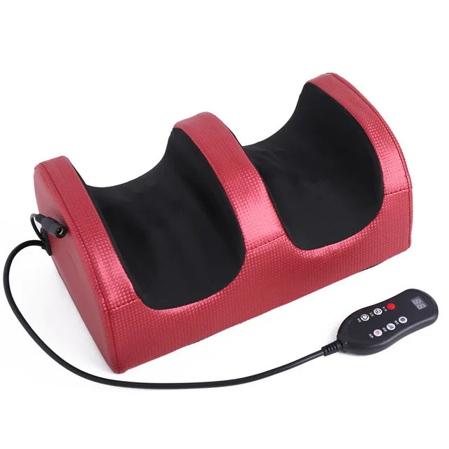 Electric Foot Massager Heating Therapy Hot Compression Kneading Roller