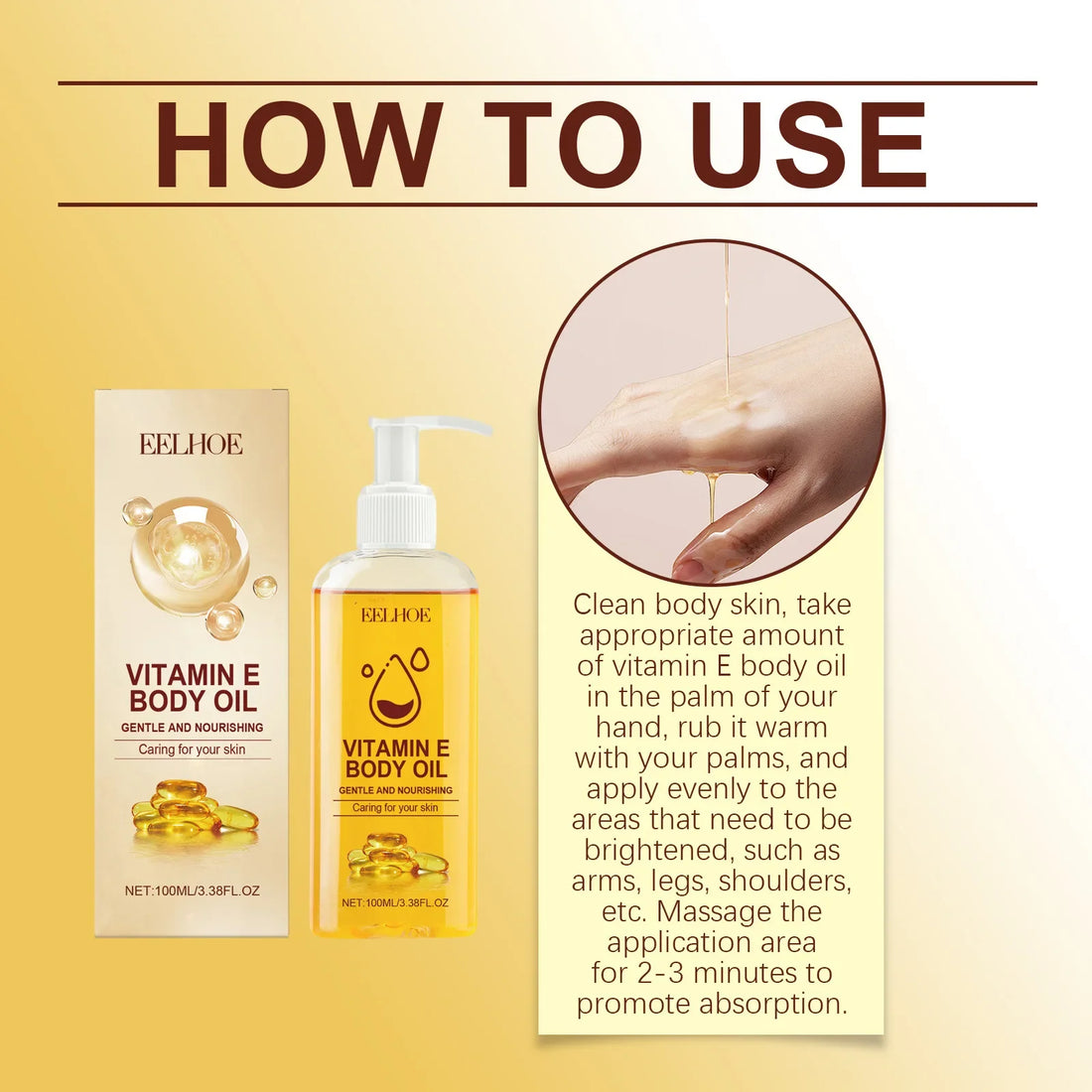 Vitamin E Oil for Body Tightening Pure Plant Extracts Essential Oils for Skin