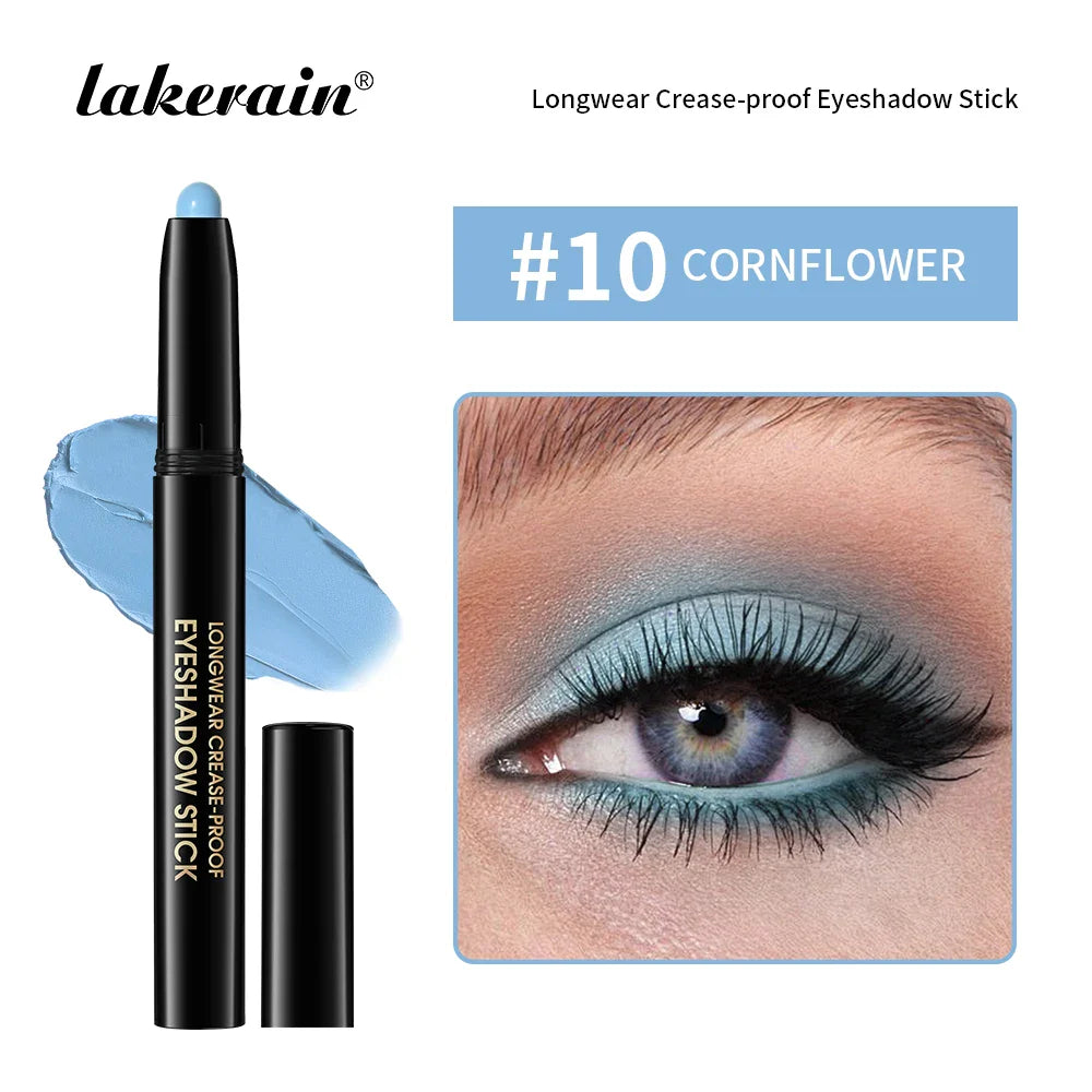 12 Colors Eyeshadow Pencil Stick Shimmer And Matte Waterproof Glitter