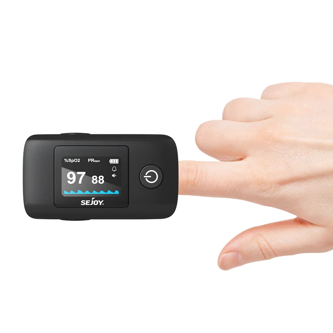 Sejoy Digital Wrist Blood Pressure Monitor,Finger Pulse Oximeter