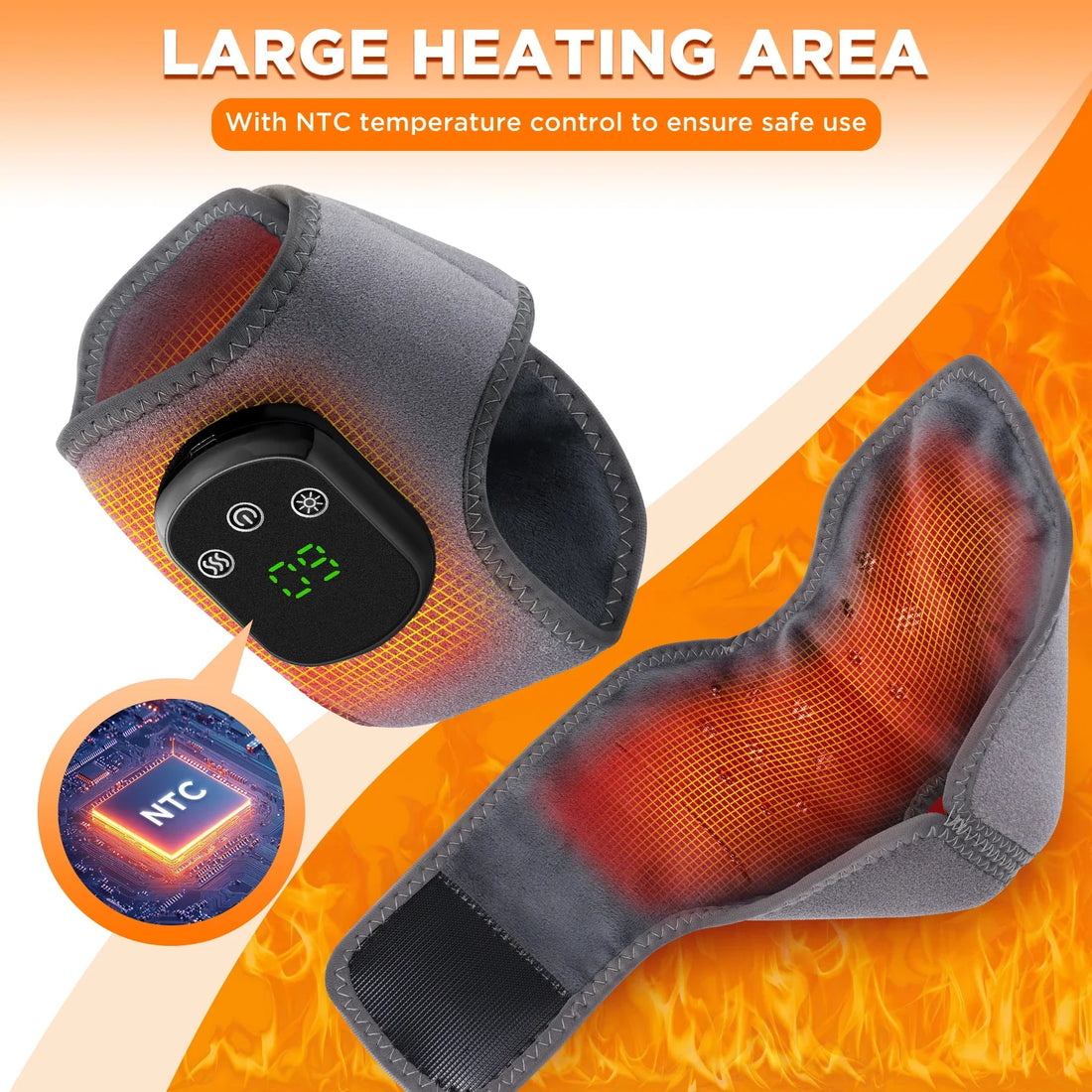 Electric Ankle Massager 5 Level Hot Compress Ankle Brace Relaxation