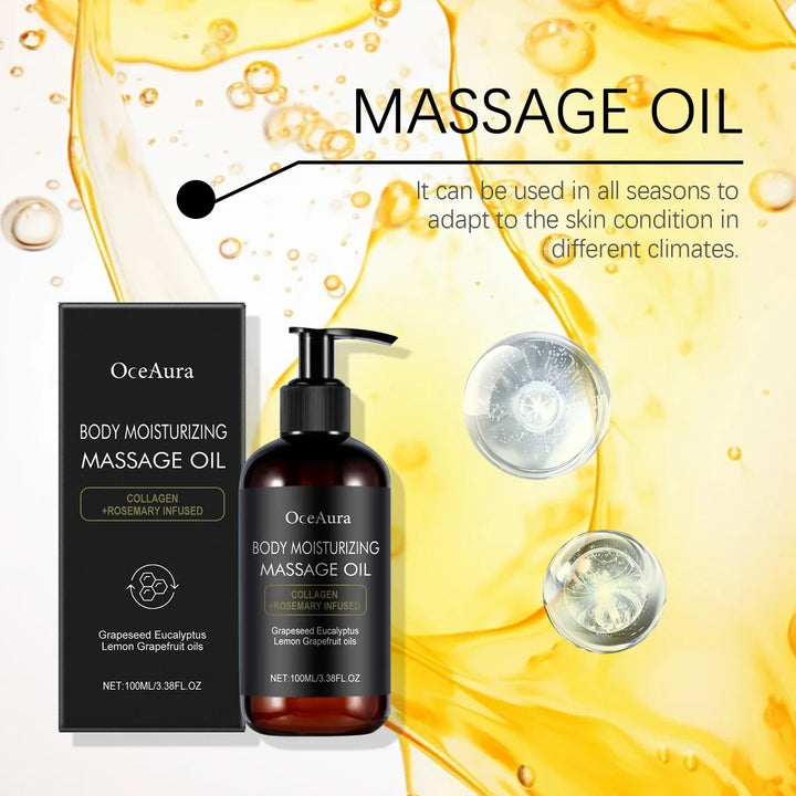 Collagen Lifting Body Oil Rosemary Fragrance Firming Massage Oil