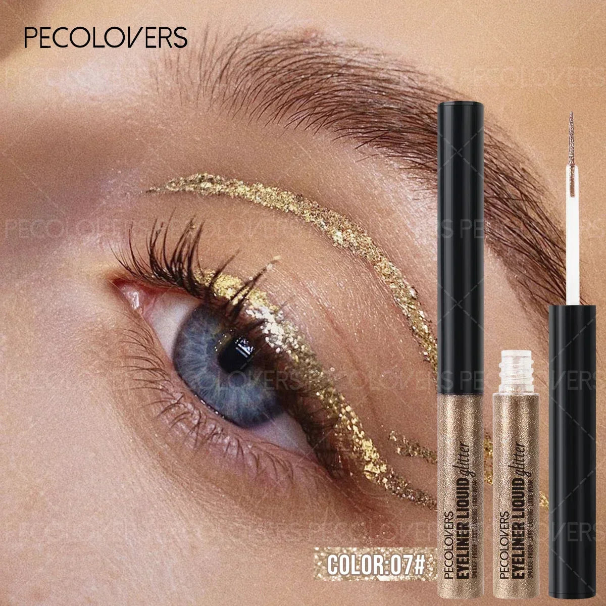 Glitter Eyeliner with Ultra-fine Tip Pearlescent Sparkle Eye Makeup